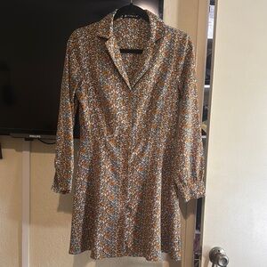 Floral Long-Sleeve Dress